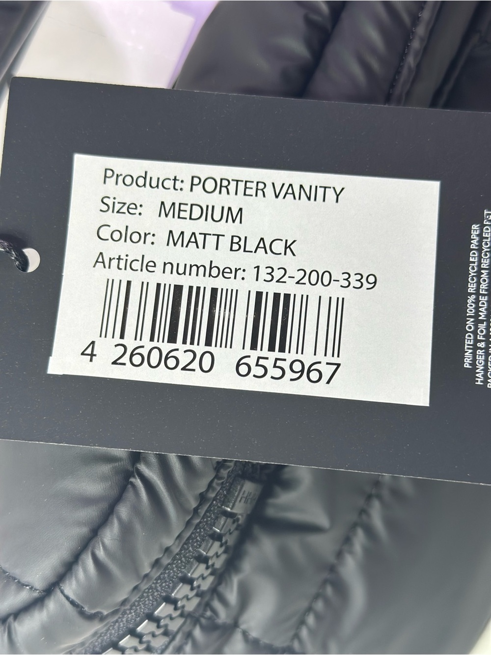 NEW VEE COLLECTIVE PORTER VANITY CASE BAG BLACK - Picture 6 of 9